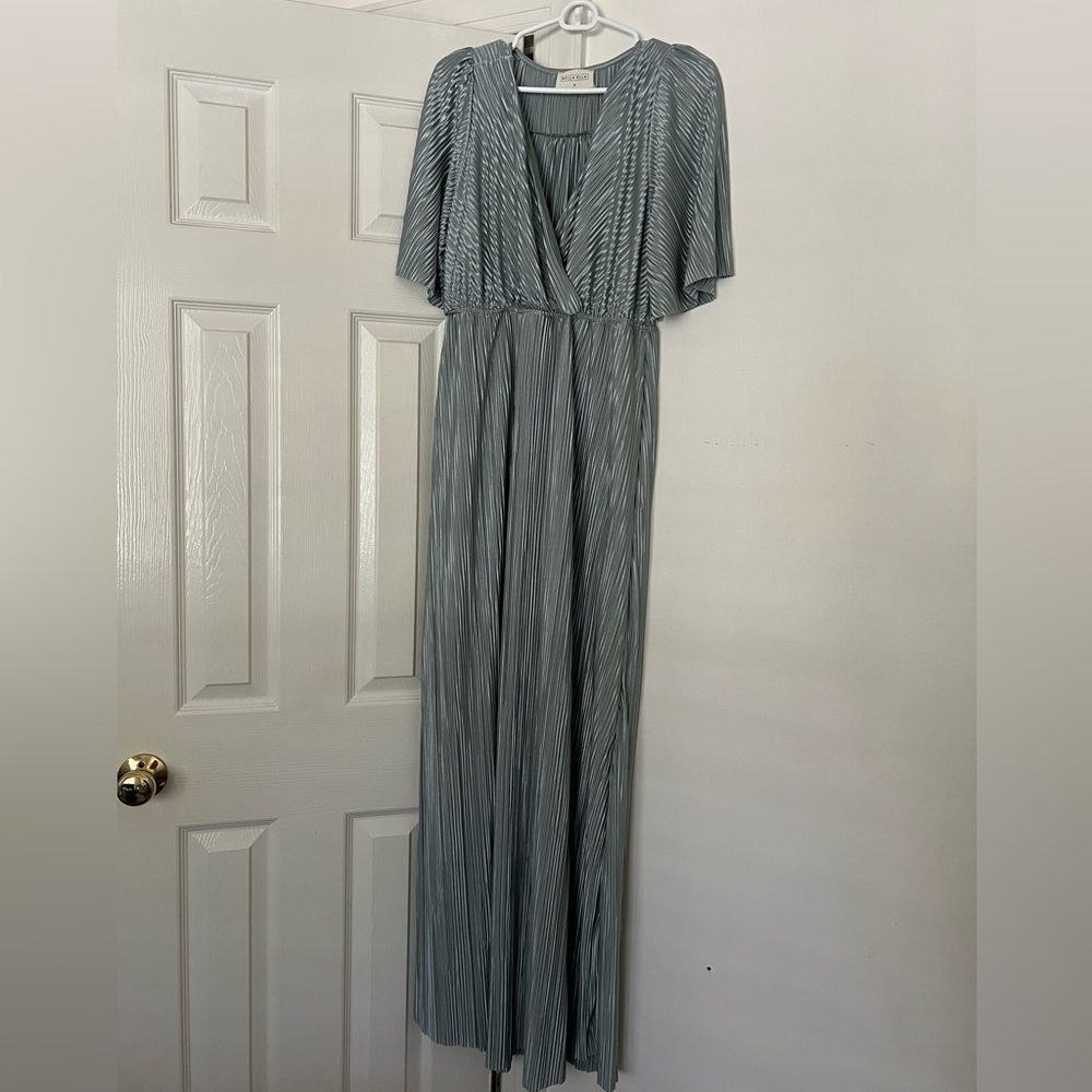 Bella Ella silver sage maxi dress